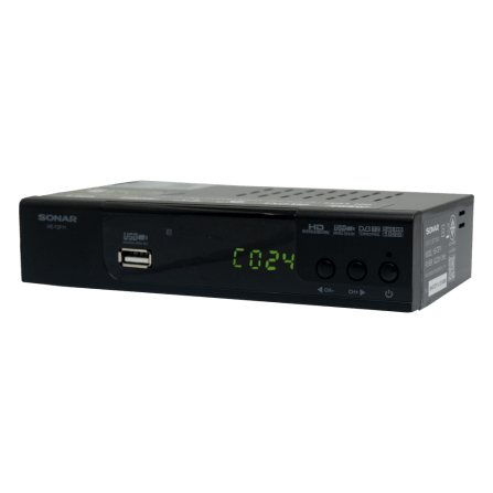 กล่องรับสัญญาณดิจิตอลทีวี  SONAR รุ่น HD-T2F11  รองรับ HDMI FullHD สายAV_4